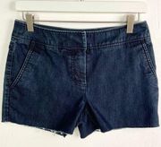 Kenneth Cole Blue Dark Wash Custom Cutoff Shorts 2