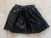 BB Dakota Black Faux Leather Skirt Sz 0