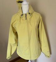 Free Country Women’s Large Jacket or Rain Coat Yellow with Hood