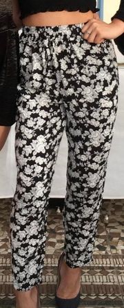 High Waisted Floral Pants