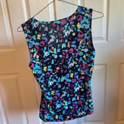 Cable & Gauge Brush Print Size large workwear tank top