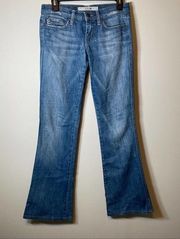 Joe’s Medium Wash Rocker Flare Low Mid Rise Jeans Size 25