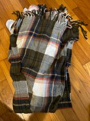 Plaid Blanket Scarf