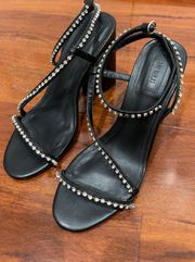 Forever 21 Rhinestone Black Heels