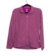 Frost Lake Magenta Pink Full Zip Fleece Jacket