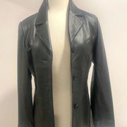 Juliet Michelle Black Leather Lamb Jacket S