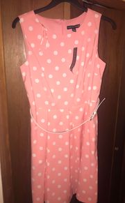 Pink Polka Dotted Dress