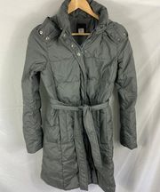 J Crew Grey Down Puffer Coat Size XS