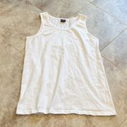 Hugo Boss Scoop Neck White Women’s Tank Top Pullover Small cotton stretchy