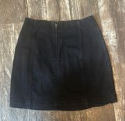 Black Jean Skirt