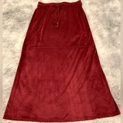 Vintage Velvet Maxi Skirt | Medium (8/10) | Maroon