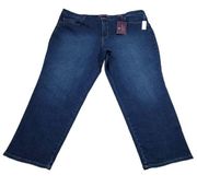 Gloria Vanderbilt Tapered Leg Classic Rise Jeans Size 24W Average Blue Madison