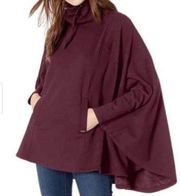 UGG PONCHO PULLOVER Charlynne Sweater Burgundy oversized size XS/Small