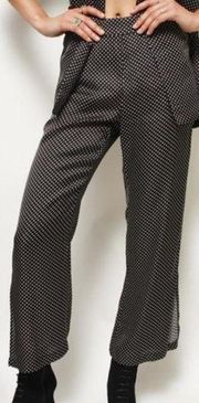 Capulet Teresa Pants Black Polka Dot Micro Dot Women’s Size Small