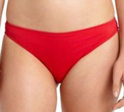 California Waves RED Ribbed Bikini Swim Bottom