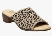 Croft&Barrow Sz 7 Ortholite Slip On.Leopard Print Sandals 1.5-in Heel MR…