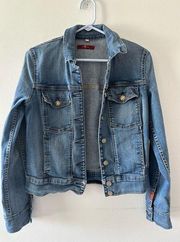 7 for All Mankind Denim Jean Jacket Button Down Medium Wash XS