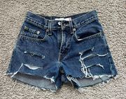 Levi’s Ripped Jean Shorts