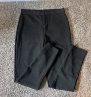 Black High Waisted Skinny Fit Slacks Size 6