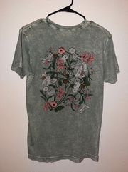 Washed Sage Green Flowers Tee