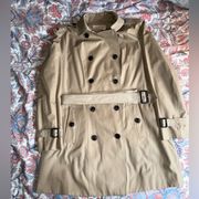 Michael Kors Women’s Khaki Trench Coat XL with Belt