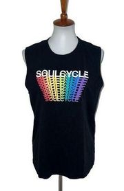 soulcycle Tank Top Rainbow Black Size Medium