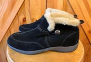 Easy Spirit Women's Essnowday Boots Black Suede Size 8.5