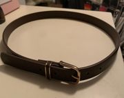 XS / S Brown Belt with Gold Buckle