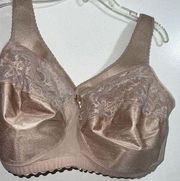 NWOT GLAMORISE GRAY SIZE 38F/DDD MAGIC LIFT SUPPORT WIRELESS BRA #1000