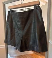 Per Se Faux Leather High Waisted Shorts Size 8