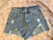 SheIn Ripped Jean Shorts