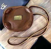 Furla Bag Leather Shoulder Handbag Crossbody Italy Purse Brown Satchel Vintage