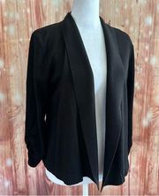 89th & Madison Black Shawl Collar Open Cardigan