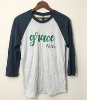 Next Level Apparel Grace wins baseball style t-shirt size extra small