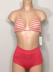 Rachel Pally stripe bikini. NWT