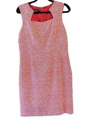 New Pendleton‎ Square Neck Bodycon Sleeveless Dress Coral Orange Size 10 Petite