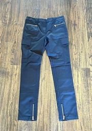 3.1 Phillip Lim Moto Cargo Black Pants Size 6