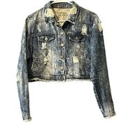 Women’s Hippie Laundry Jean Jacket Size X-LARGE Boho, Rock, Punk Denim