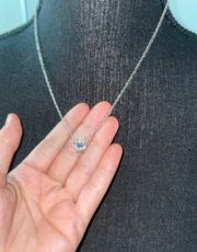 NWOT Diamond Necklace in Silver