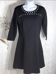 | Black A line Dress