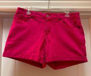 Bright pink faded glory shorts GUC size 14