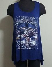 Living Doll Blue American Beauty Tank Top (Large)