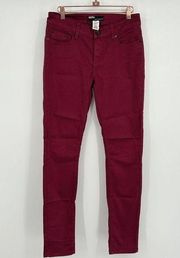 BDG Urban Outfitters Red Ankle Cigarette Jeans Size 27