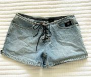 y2k  lace up shorts size 2