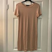 Pretty Little Thing Pink Short Sleeve T-Shirt Dress - Size S