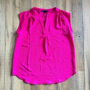 Gibson Top Blouse XS Pink Women's Sleeveless Tank Shirt V Neck Casual Work