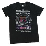 NWT Black Graphic MTV T-Shirt, Unisex Sz Small, Great Gift or Stocking Stuffer!