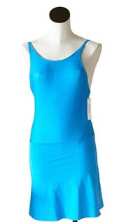 Calvin Klein NWT  Performance Athletic Skort Dress Aqua Blue XS