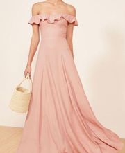 Reformation Verbena Off Shoulder Gown