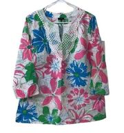 Talbots Floral Print Top(Size Medium)